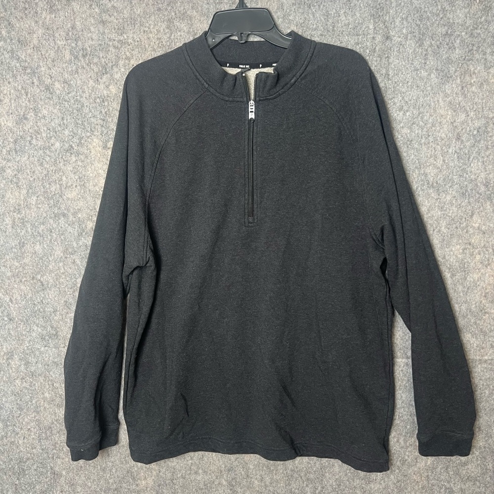 Public Rec Men Size XXL‎ Weekend 1/4 Zip Gray Pullover Sweatshirt